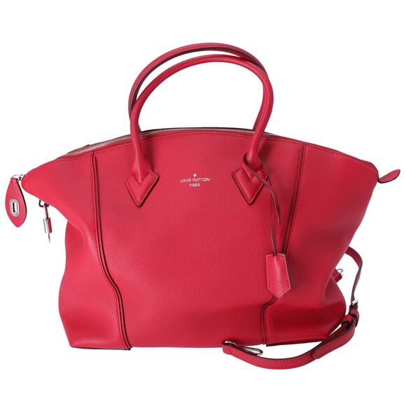 Louis Vuitton Lockit MM Parnassea Handbag M94595 Framboise Vocasimir Leather - Picture 1 of 8